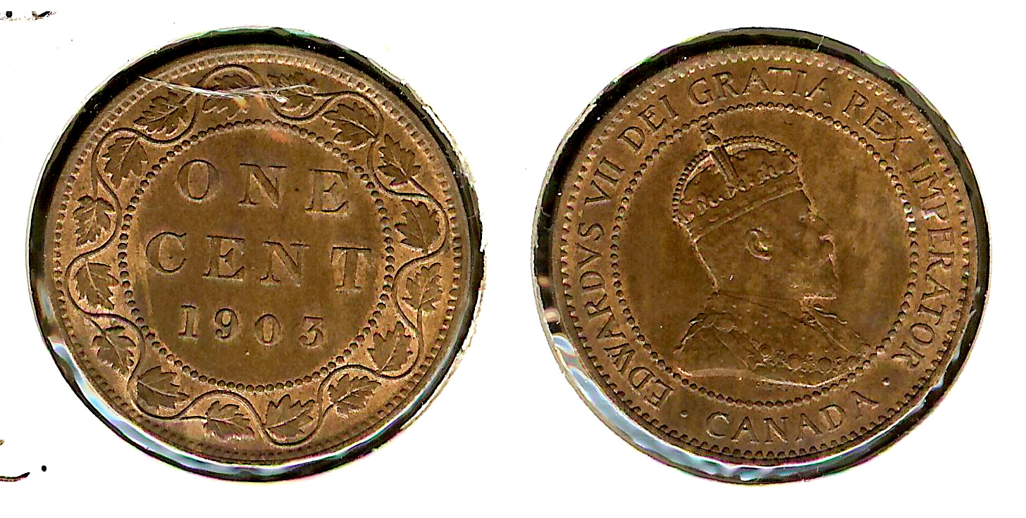 Canada 1 cent 1903 SPL